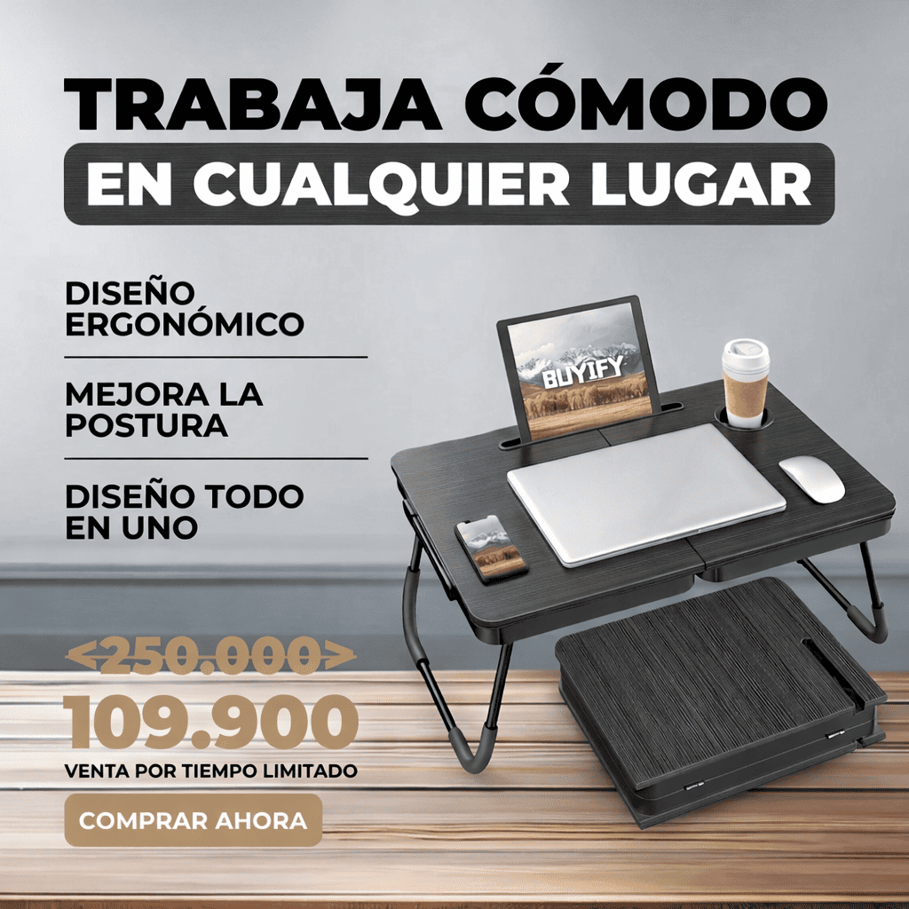 PrestigeDesk™ Mesa Portátil Plegable