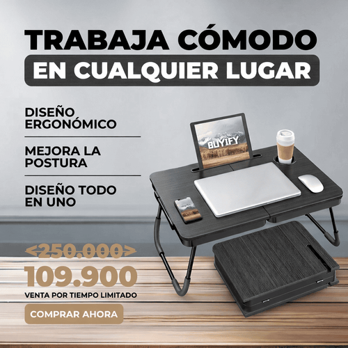 PrestigeDesk™ Mesa Portátil Plegable