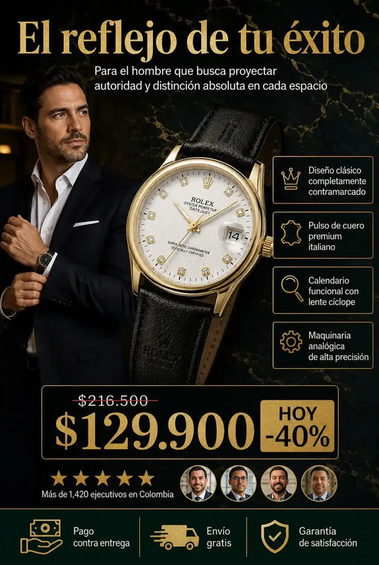 ROLEX CUERO OYSTER PERPETUAL - ESTILO CLÁSICO QUE NO PASA DE MODA