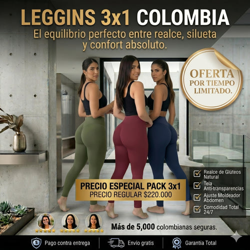 LEGGINS PUSH UP 3 X 1