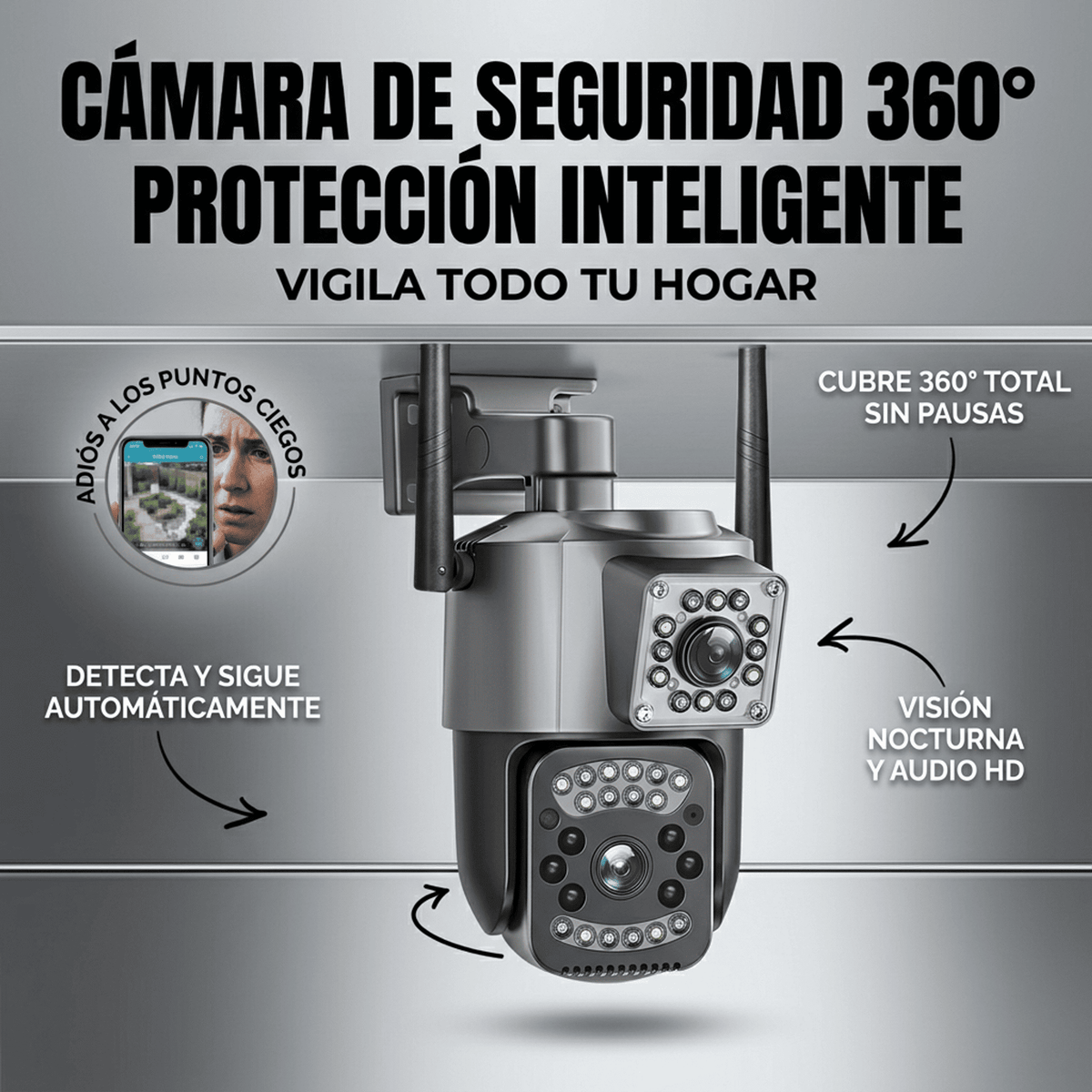 Cámara Ip Exterior Doble Lente V380