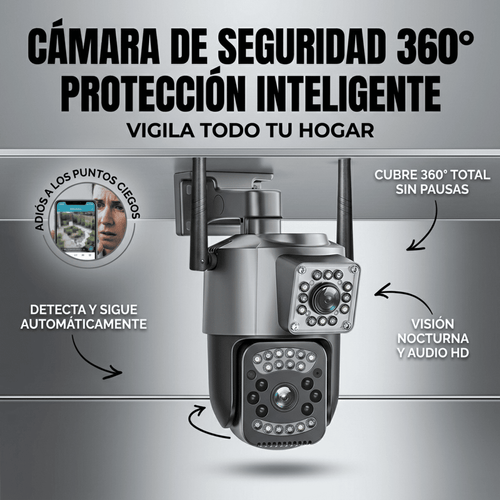 Cámara Ip Exterior Doble Lente V380
