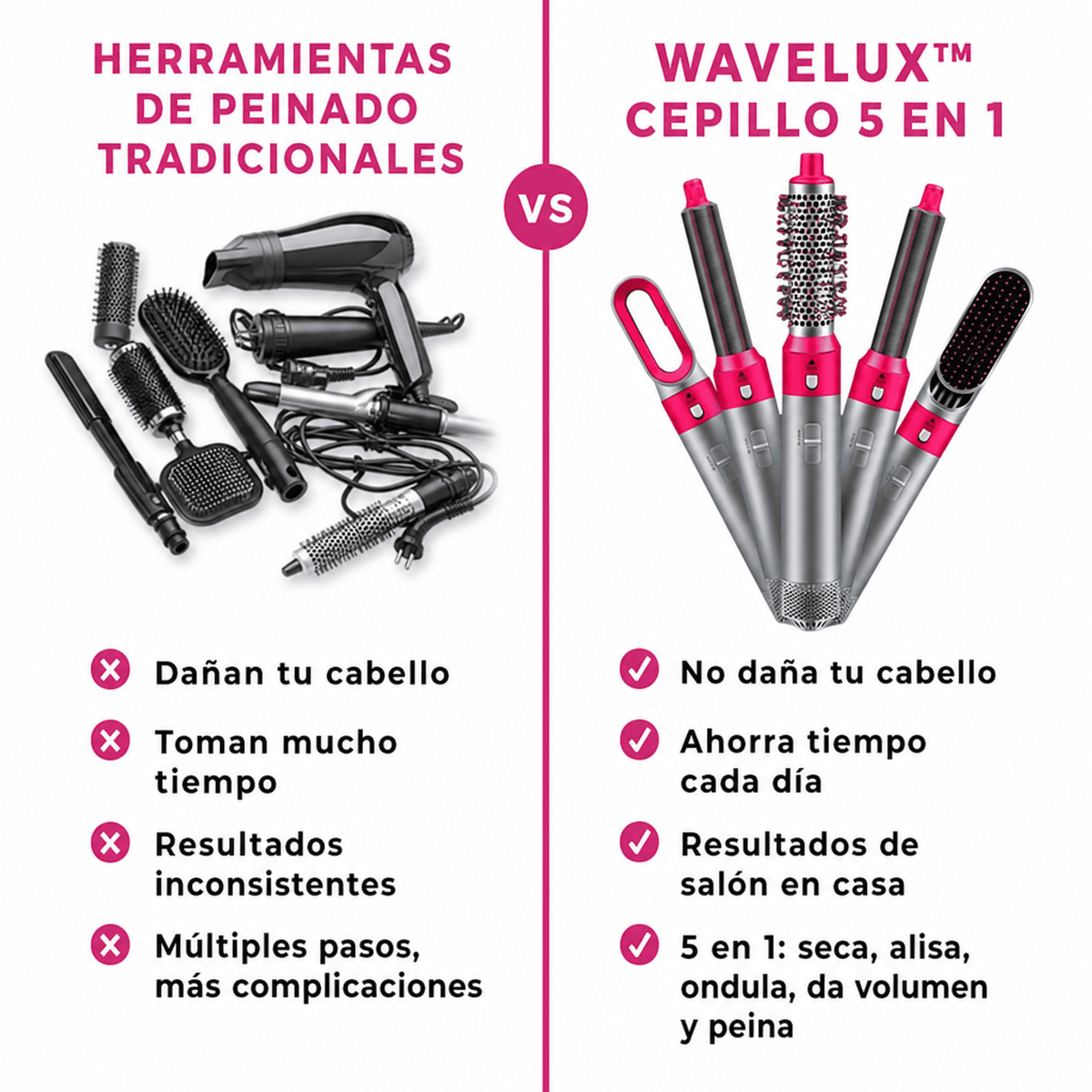 WaveLux™ Cepillo 5 en 1