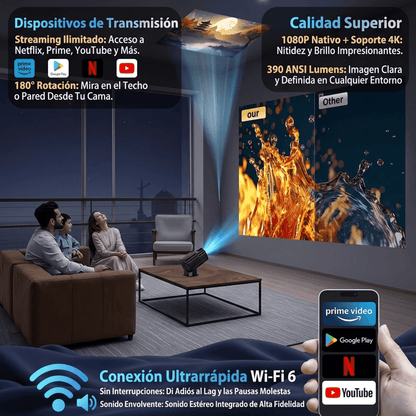 HomeFlix™ Proyector HY320