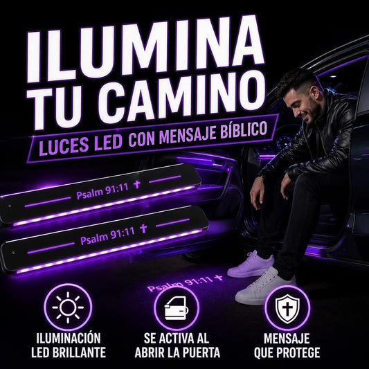 LUZ LED PARA AUTOS - SALMO 91:11