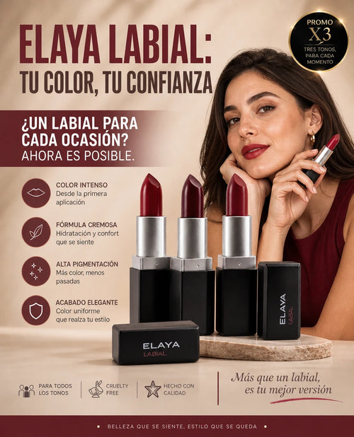 Labial Elaya™  Compra 1 y lleva 3