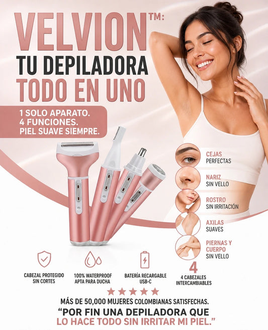 Velvion™Depiladora Dama 4 en 1 Recargable