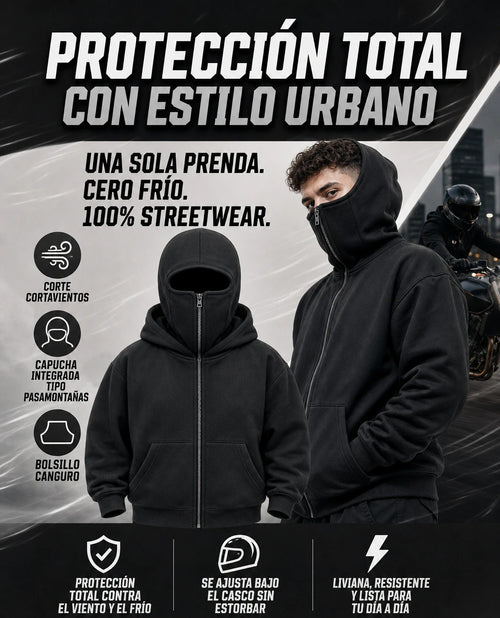 NYXWEAR chaqueta doble capucha ninja