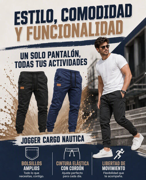 JOGGERS CARGO NAUTICA 2x1