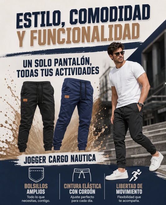 JOGGERS CARGO NAUTICA 2x1
