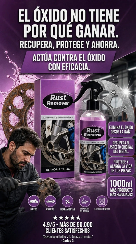 RUST REMOVER - QUITA ÓXIDO AL INSTANTE.