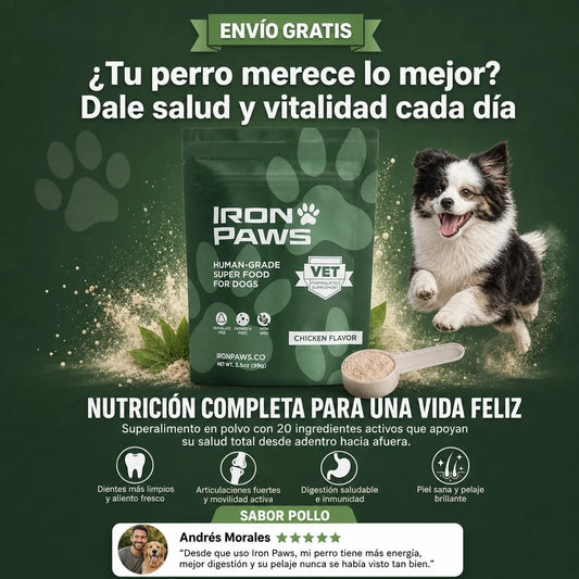 IRON PAWS- SUPERALIMENTO PARA PERROS